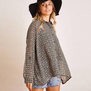 Chiffon Buttondown