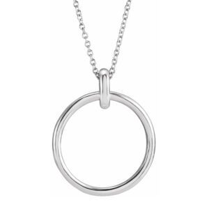 Sterling Silver Circle Necklace
